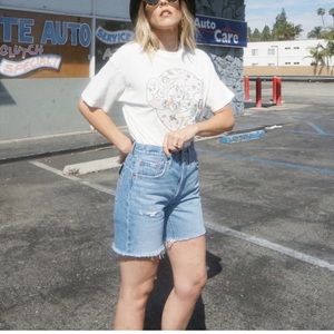 Luxor 501 Street Mid-thigh Cut off shorts